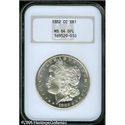 1882-CC  MS64 Deep Mirror Prooflike NGC. Medium