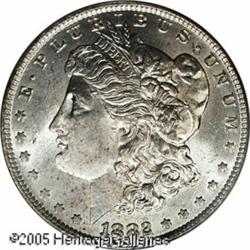 1882-O/S  MS64 PCGS. VAM-4. A Top 100 variety.