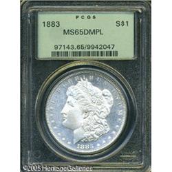 1883  MS65 Deep Mirror Prooflike PCGS. Untoned