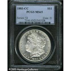 1883-CC  MS65 PCGS. Typically weak directly abo