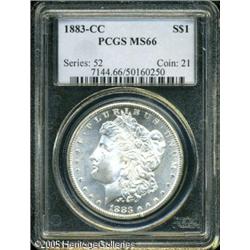 1883-CC  MS66 PCGS. Brilliant, with fully lustr
