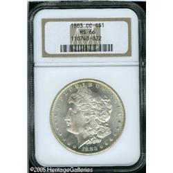 1883-CC  MS66 NGC. Nearly brilliant, with just