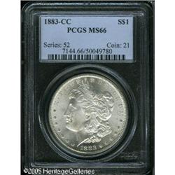 1883-CC  MS66 PCGS. Well struck with bright, un