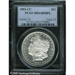 1883-CC  MS64 Deep Mirror Prooflike PCGS. Delic