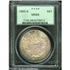 Image 1 : 1885-S  MS65 PCGS. Low intensity rose-gold and