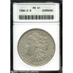 1886-O  MS61 ANACS. Well struck with unusually