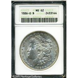 1886-O  MS62 ANACS. Well struck with flashy, fr
