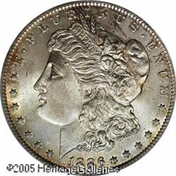 1886-O  MS63 PCGS. Another example of this scar