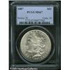 Image 3 : 1887  MS67 PCGS. Some colorful toning rests at
