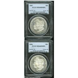 1887  MS64 Deep Mirror Prooflike PCGS; and an