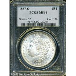 1887-O  MS64 PCGS. Lustrous surfaces are overla