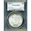 Image 1 : 1887-O  MS64 PCGS. Silver-gray surfaces yield n
