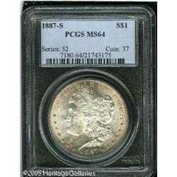 1887-S  MS64 PCGS. Well struck with flashy, sem