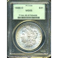 1888-O  MS65 PCGS. Brilliant and lustrous, with