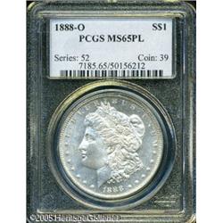1888-O  MS65 Prooflike PCGS. Virtually untoned,
