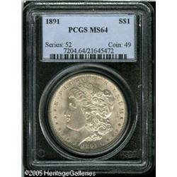 1891  MS64 PCGS. VAM-2. A Top 100 Variety. Libe