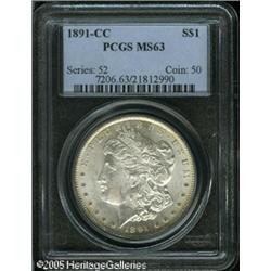1891-CC  MS63 PCGS. Frosty and lustrous with br