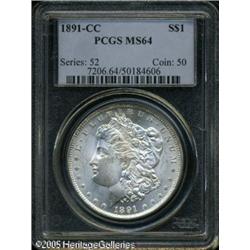 1891-CC  MS64 PCGS. Nearly brilliant, except fo