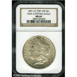 1891-CC  MS64 NGC. VAM-3. A Top 100 Variety. Mo