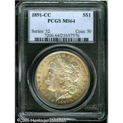 1891-CC  MS64 PCGS. VAM-3. A Top 100 Variety. L