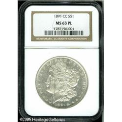 1891-CC  MS63 Prooflike NGC. While readily avai