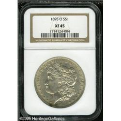 1895-O  XF45 NGC. The silver-gray surfaces show
