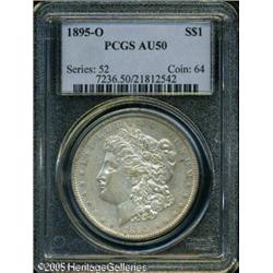1895-O  AU50 PCGS. Partially lustrous, the silv