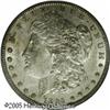 1895-O  AU55 PCGS. Dusky gray patina overlays t