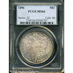 1896  MS66 PCGS. Light multicolored toning grac