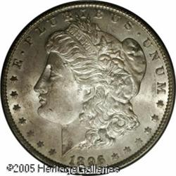 1896-O  MS62 PCGS. Toned with tawny gray over l