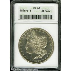 1896-S  MS61 ANACS. Bright surfaces are nearly