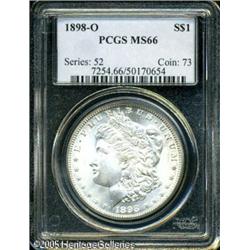 1898-O  MS66 PCGS. Nearly untoned, with bright,