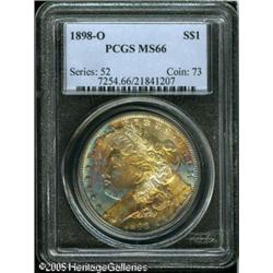 1898-O  MS66 PCGS. Splashes of peach, powder-bl