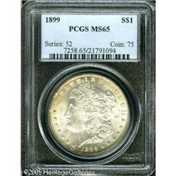 1899  MS65 PCGS. A few wisps of golden-brown to