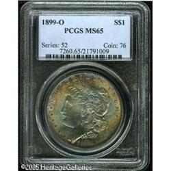1899-O  MS65 PCGS. Beautiful iridescent multico