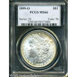 1899-O  MS66 PCGS. Smooth, satiny surfaces emit