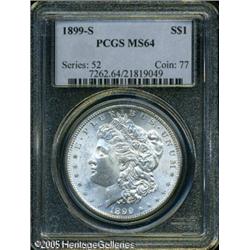 1899-S  MS64 PCGS. Virtually white surfaces off