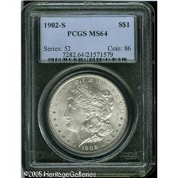 1902-S  MS64 PCGS. Some lightness in strike is