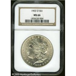 1903-O  MS66 NGC. Gleaming white surfaces with