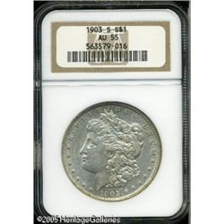 1903-S  AU55 NGC. The 1903-S is a scarce and hi