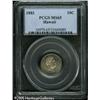 Image 3 : 1883 10C  Hawaii Ten Cents MS65 PCGS. A crisply def