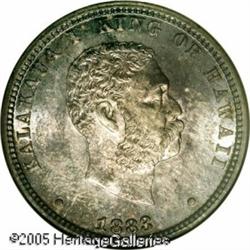 1883 25C  Hawaii Quarter MS65 NGC. Richly toned wit