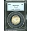 1883 25C  Hawaii Quarter MS66 PCGS. Attractive gold