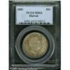 Image 3 : 1883 50C  Hawaii Half Dollar MS64 PCGS. A bold stri