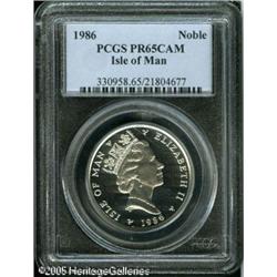 1986 Noble PR65 Cameo PCGS. KM-154, mintage 3,000 p