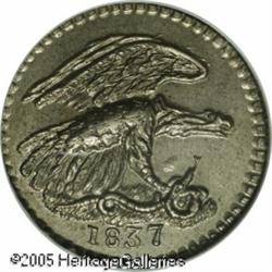 1837 Feuchtwanger Cent Token MS66 NGC. Low-120, HT-