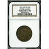 1837 Centre Market Hard Times Token MS64 Brown NGC.