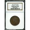 1837 George A. Jarvis Hard Times Token MS63 Brown NGC