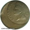 Image 1 : 1873 1C  Open 3 Indian Cent--Struck 35% Off Center--G