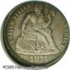 Image 1 : 1875 10C  Seated Liberty Dime--Struck 5% Off Center--